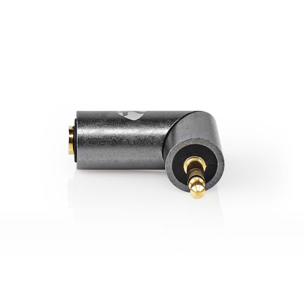 Nedis Stereo Audio Adapter | 3.5 mm Hanstik | 3.5 mm Hunstik | Guldplateret | Lige | Metal | Guld / Gun Metal Grå | 1 stk. | Cover Window Box