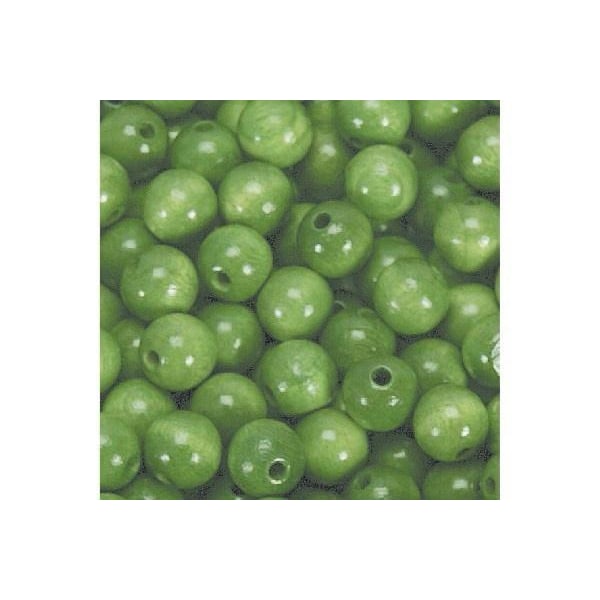 Träpärlor 5mm 1000 st, Grön