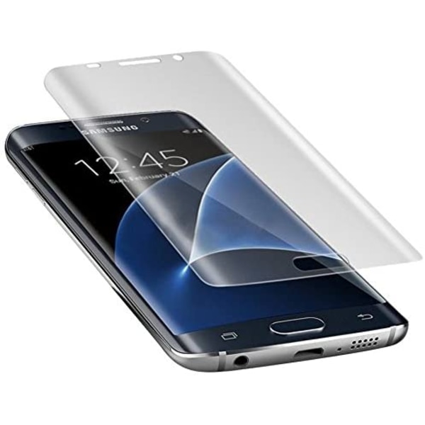 4st Samsung S7 Edge Heltäckande Skärmskydd l PLAST l SOFT transparent