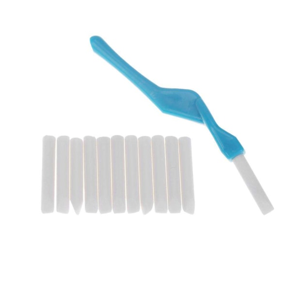 Få vita tänder - tandpolering - polera dina tänder turkos  6.6cm