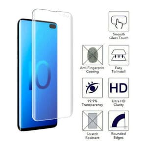2st Samsung S10 Heltäckande Skärmskydd l PLAST l SOFT