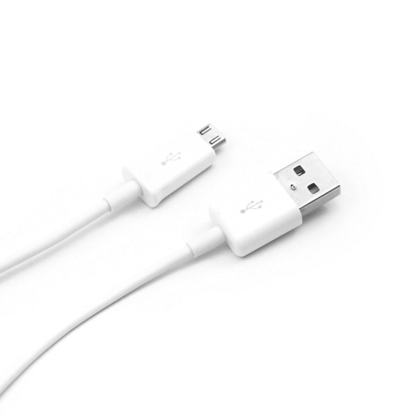 2st kort Mini Micro Usb kabel för laddning och överföring vit 10 cm