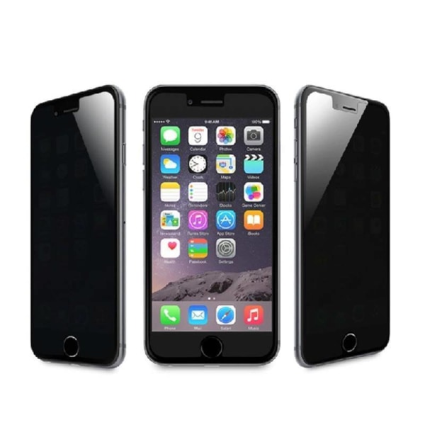 iPhone 6/7/8 Skärmskydd - Härdat Glas - Insynsskydd svart