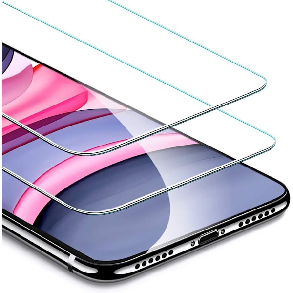 2-Pack iPhone 11 / iPhone XR Härdat Glas Skärmskydd 6,1 tum