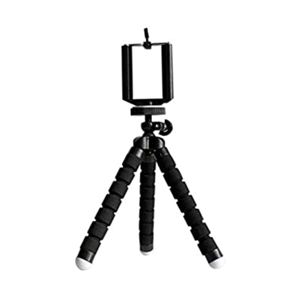 Tripod stativ - Flexibel - Mobilhållare / Kamera - Svart