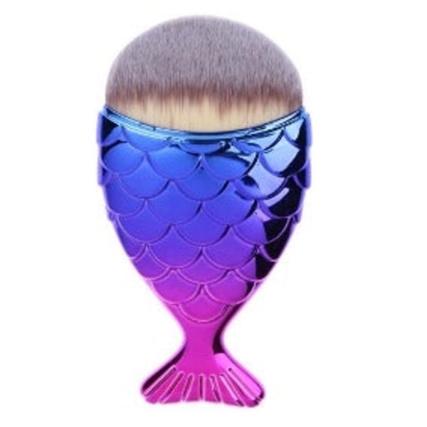Sminkborste Sjöjungfru - Makeup flerfärgad 9,5 * 5,5 * 1 cm