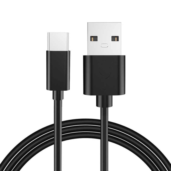 USB Type C kabel laddare svart 1 m