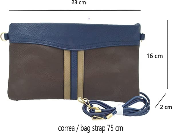 Liten axelväska för kvinnor väska plånbok Crossbody rem