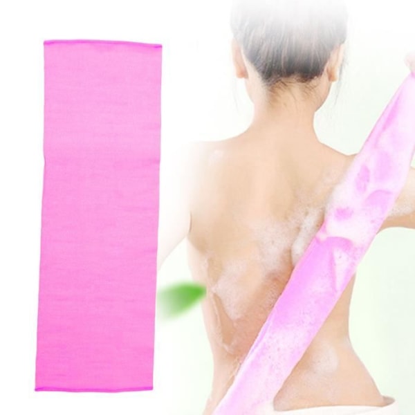 CEN exfolierande tvättlapp, för dusch och bad, tar bort död hud från kroppen, för kvinnor och män (rosa)