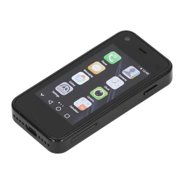 HURRISE smartphone 2 Mini Smartphone 3G 2.5in WiFi GPS 1GB RAM 8GB ROM 5MP Quad Core Dual SIM för Android mobiltelefon SOYES (svart)