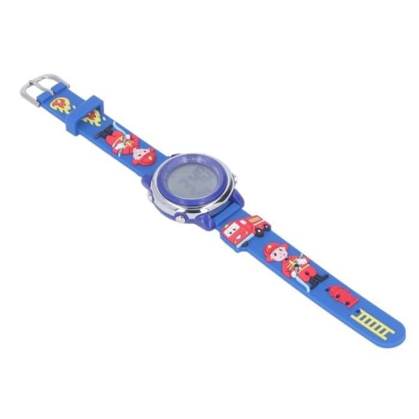 BEL-7293629232898-Digitalt armbandsur Barn LCD-klocka LED-bakgrundsbelysning Vattentät utomhus med stoppurslarm