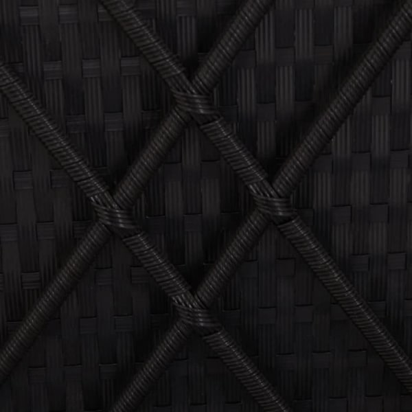 LIA Cabriolet schäslong med kudde polyrotting svart #0