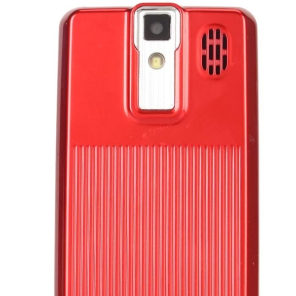HURRISE Olåst Slider Telefon Olåst Slider Phone 2G GSM 1200mAh Batteri Mobiltelefon EU-kontakt Röd