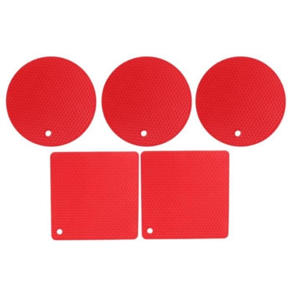 LIU-7708726277692-Elektriska fritösdelar Silikonfri hushållssilikonmatta Röd