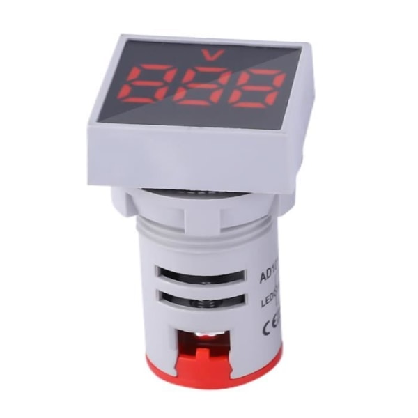 CEN AC20-500V LED-indikatorlampa Mini Digital LED-display fyrkantig voltmeter Signallampa (röd)