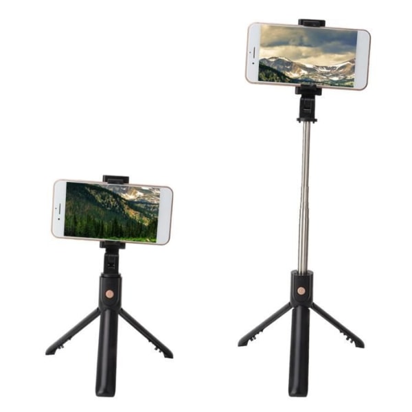 HURRISE stativfjärrkontroll Selfie Stick 2 i 1 Selfie Stick stativhållare med Bluetooth-fjärrkontroll för Android