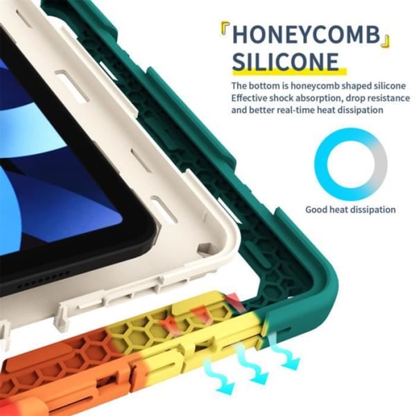 HURRISE Tablet Case 8 Fodral för 2021 iOS Tablet Mini 6 8,3 tum Gen 6 antivibrationsskydd med stativ