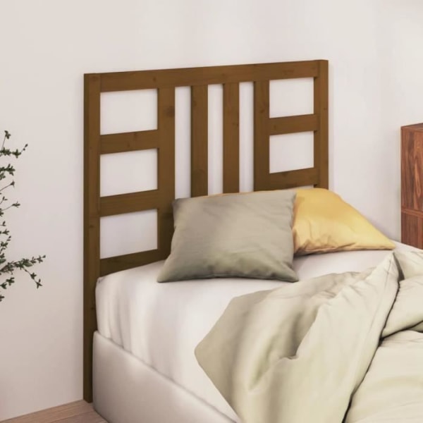 Sänggavel i massiv furu - FDIT - Honungsbrun - 106x4x100 cm - Modern