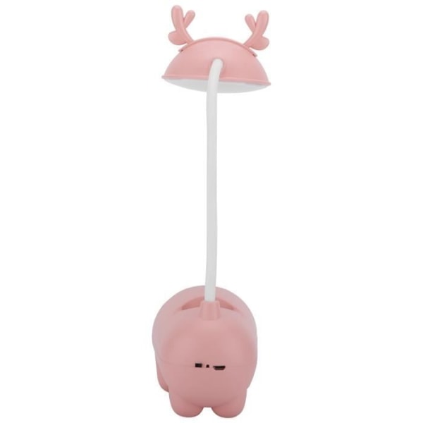 Duokon Cartoon Bordslampa LED-lampa Ögonskydd Söt Cartoon Deer Bordslampa för Student