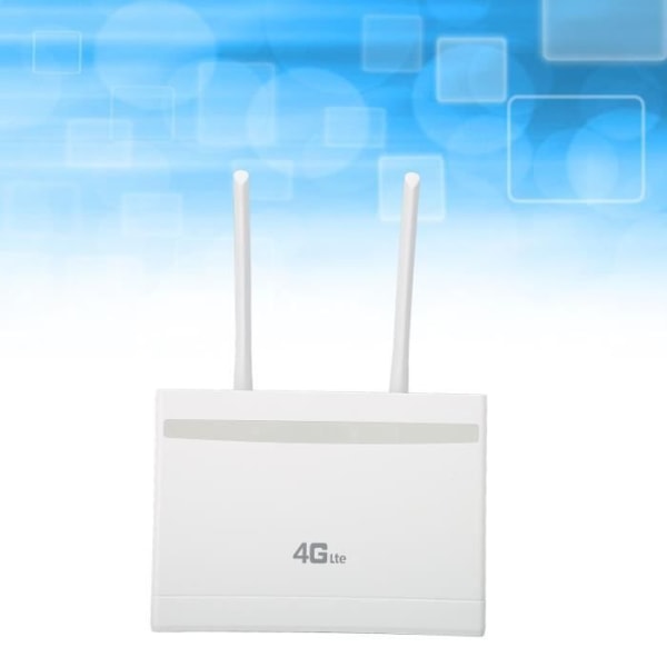 HURRISE WiFi Router 4G CPE Router 4 Antenner 3 Internetgränssnitt 300Mbps trådlös router med WAN LAN för datorer