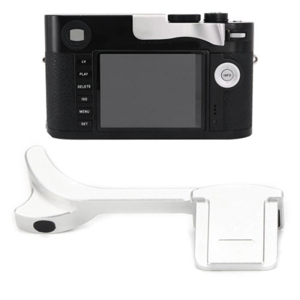 HURRISE Kamera tumgrepp Silver aluminiumlegering tumgrepp fingergrepp för Leica Q/Q2