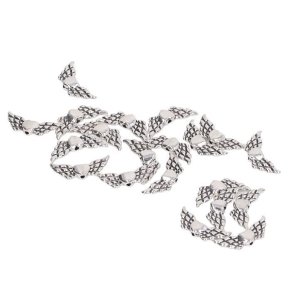 HURRISE Wing Spacer Beads Wing Spacer Beads, 50 stycken, Charm Halsband, Hjärta Armband Sömnad Sybehör