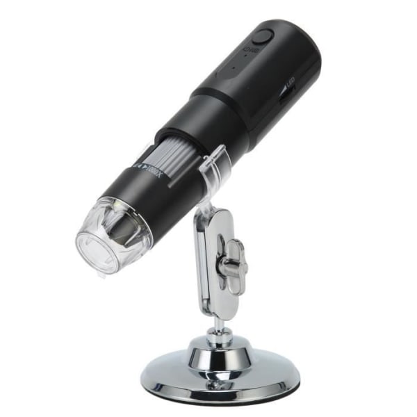 HURRISE USB WiFi Mikroskop Kamera Bärbart trådlöst Digitalt Mikroskop, 50X till 1000X Förstoring WiFi USB Video lossad