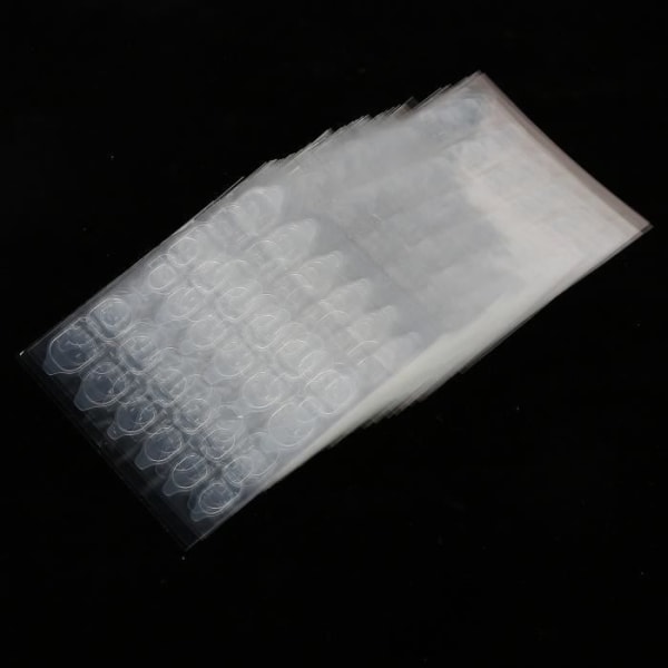 HURRISE självhäftande lösnagelflik 50 ark självhäftande lösnaglar genomskinlig gel nageltejp