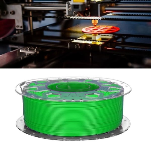 HURRISE PLA filament för 3D-skrivare - Grön - 1,75 mm - låg krympning och hög seghet