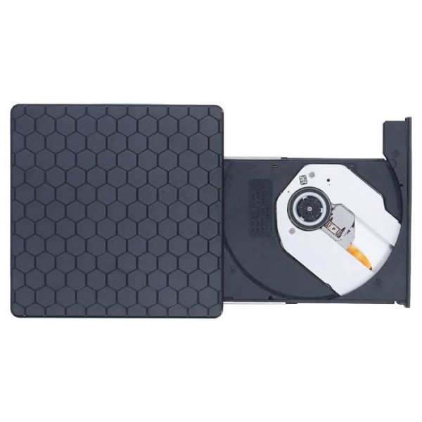 HURRISE CD-spelare Stöd för extern DVD-enhet USB3.0 USB2.0 Typ C-stöd CD-bränning DVD-kontakt