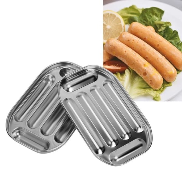 BEL-7423055235426-Hot Dog Form Korvform, praktisk matlagning Korvform i stål Bakverksbord Oregelbunden betalning