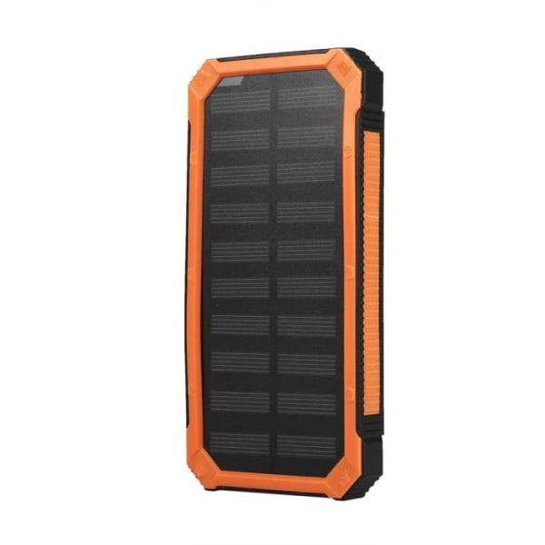 Bärbar Dual USB Power Bank 20000mAh Dual USB Solar Power Bank Snabbladdning DIY Kit Orange ZER2