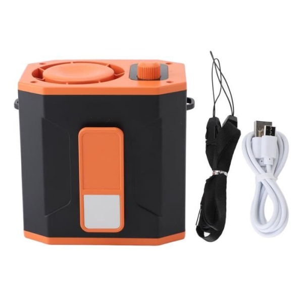 HURRISE midjefläkt Justerbar midjefläkthastighet 12 500 rpm, motorfläkt för hushållsapparater orange