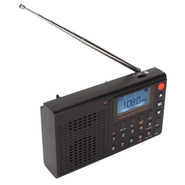 BEL-7590762040329-Bärbar radio Bärbar AM-FM-radio, liten fickradio med FM AM SW-bandradio för bilradioljud