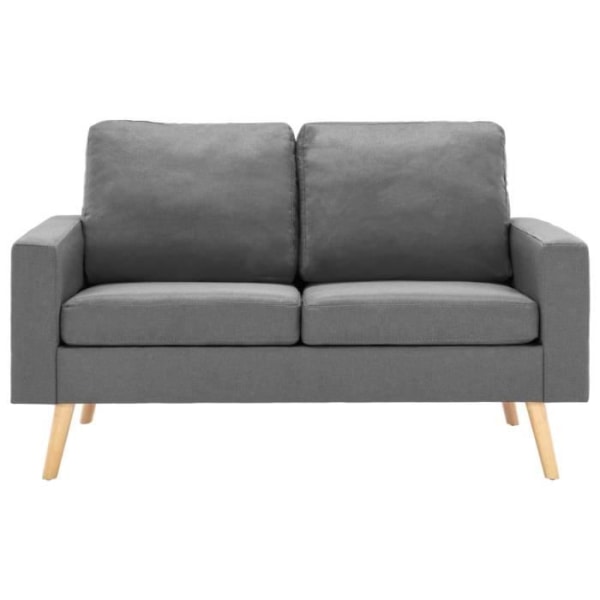 LIA 2-sits soffa Ljusgrå Tyg #0