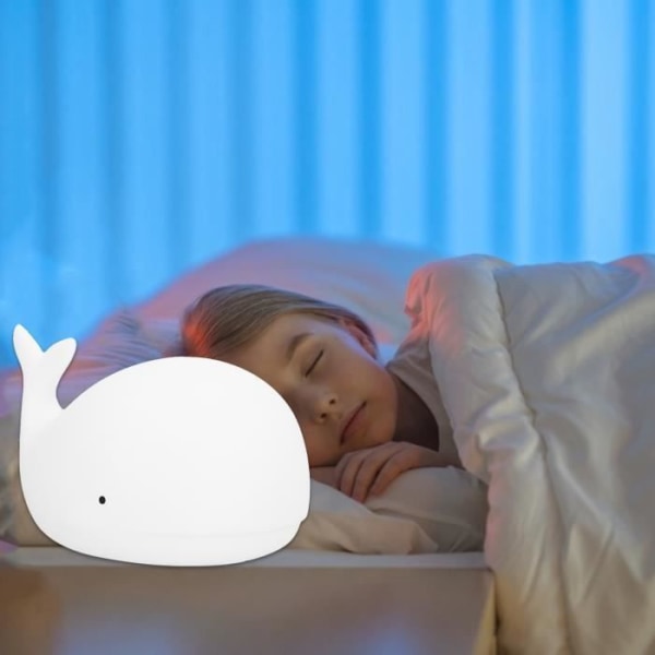 HURRISE nattlampa USB nattlampa för barns touchlampa för bukdjur för barnpassningslampa nattlampa