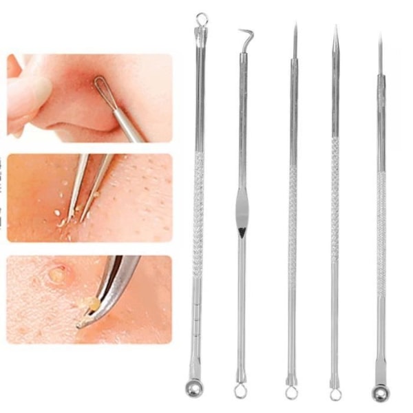 TMISHION Blackhead Needle Dubbel Blackhead Acne Needle Skin Care Tool Set