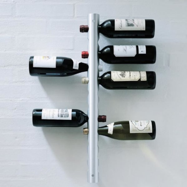 HURRISE vinhyllor Väggmonterad vinhylla, modern minimalistisk display flytande flaskhållare för bar Köksbordssystem