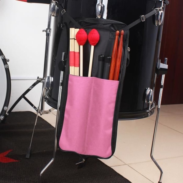 BEL IRIN Drum Stick Storage Hängväska Bärbar handväska med handtag (rosa)