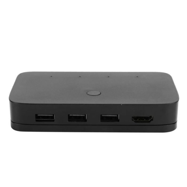 HURRISE HDMI KVM Switch HDMI KVM Switch Box 4 Port Datorvärd 4-in-1-out 4K HD USB skrivarmus