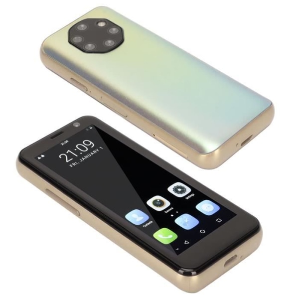 HURRISE Mini 4G Smartphone olåst 3,5 tums Android-mobiltelefon 3GB/32GB Dubbla kort Dubbla standby