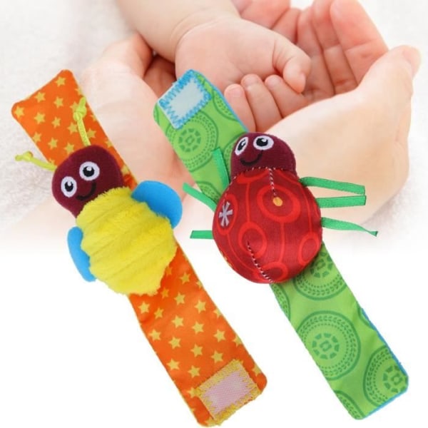 Skallra handledsband, gåva flockande bomull ljud Spädbarn rattle strumpor, för barn Bebisar