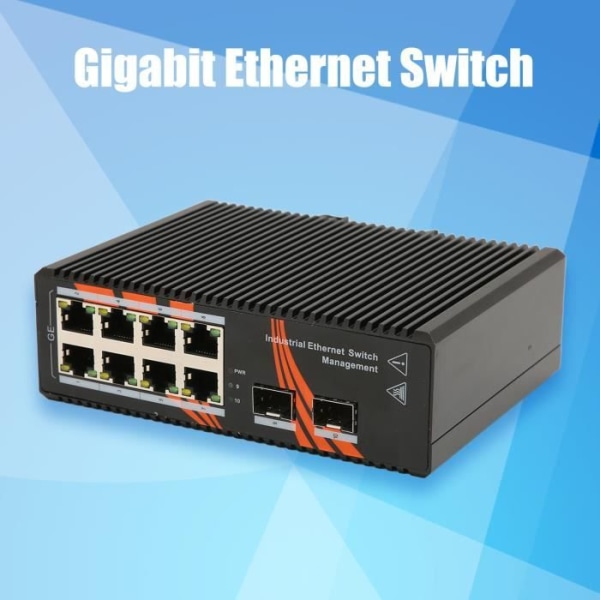 LIX-ZX-G552G8E-SFP 8-portars industriell Gigabit Ethernet-switch 8-portars RJ45 DIN-skenaswitch 10/100/1000 Mbps
