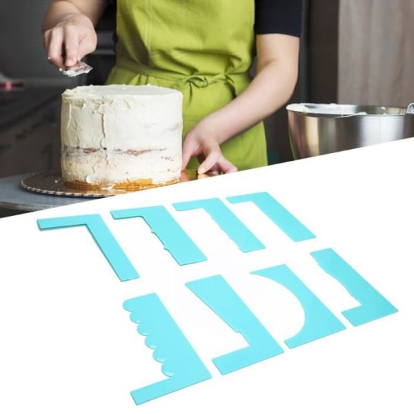 HURRISE Tårtslätare Tårtskrapa Spatelform DIY Tårtkräm Kam Kantutjämningsverktyg Bakning