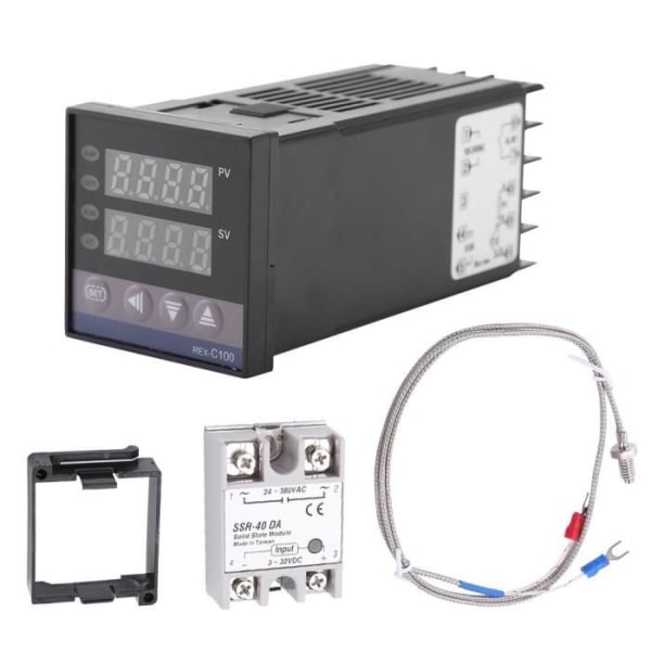 REX-C100 digitalt larm LED PID temperaturkontrollsatser 0~1300℃-TIPS