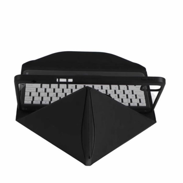 HURRISE Vertikalt tangentbord för surfplatta Surfplatta Vertikalt tangentbord Foliofodral Transparent magnetiskt avtagbart bakstycke BT