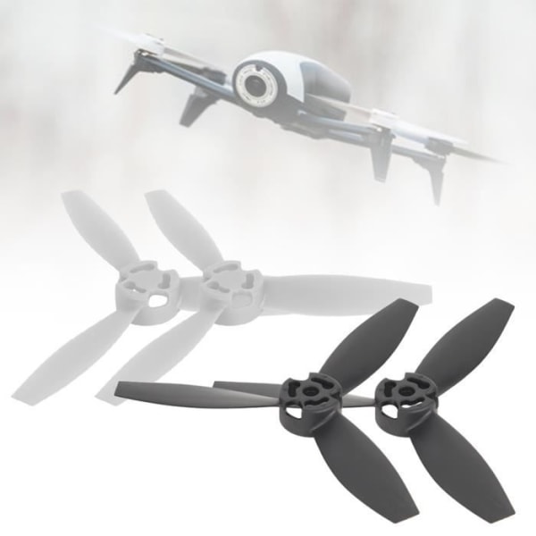 HURRISE - BEL-7293629061337 - 4 delar RC-propeller Lämplig för Bebop 2-drönare (Typ C)