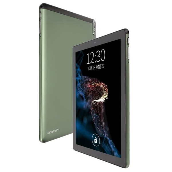 HURRISE HD Tablet 10,1 tums surfplatta för 11,0 2,4G 5G WiFi 6GB 128GB Front 5MP datorpekskärm EU-kontakt