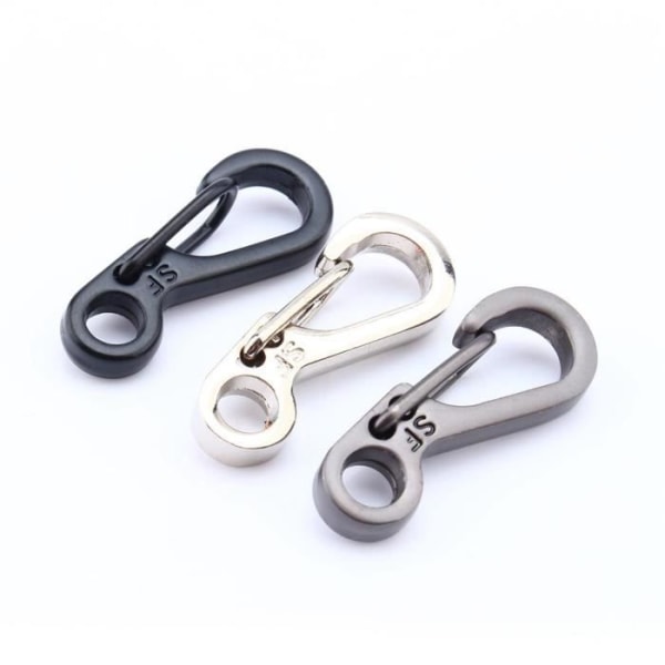 WEI Spring Carabiner Mini Carabiner EDC Snap Spring Clips Hook Survival Keychain Tool