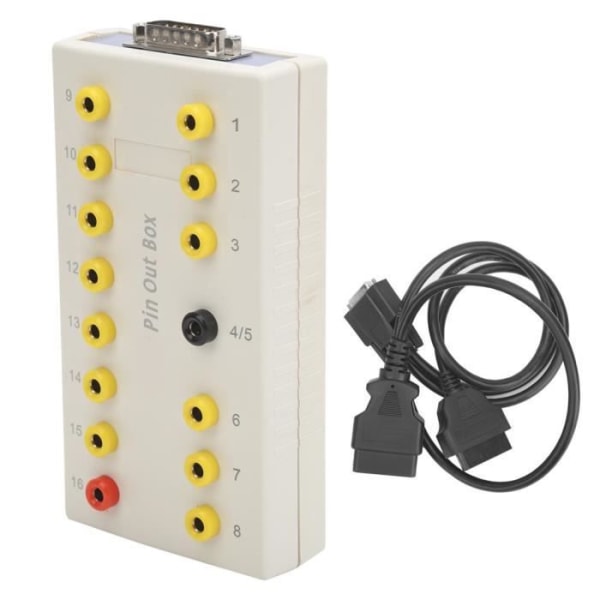 HURRISE OBD2 Breakout Box OBD2 Pin Outlet Box med diagnostisk kabel Automotive Diagnostic Tool